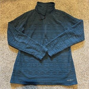 Blue Quarter-Zip Pullover